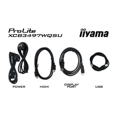 IIY00046459 IIYAMA XCB3494WQSU-B1 (Prolite) - 34p VA UWQHD Incurvé 0.4ms 350cd 2xHDMI-1xDP 2xUSB-C 4xUSB 2x5W Noir