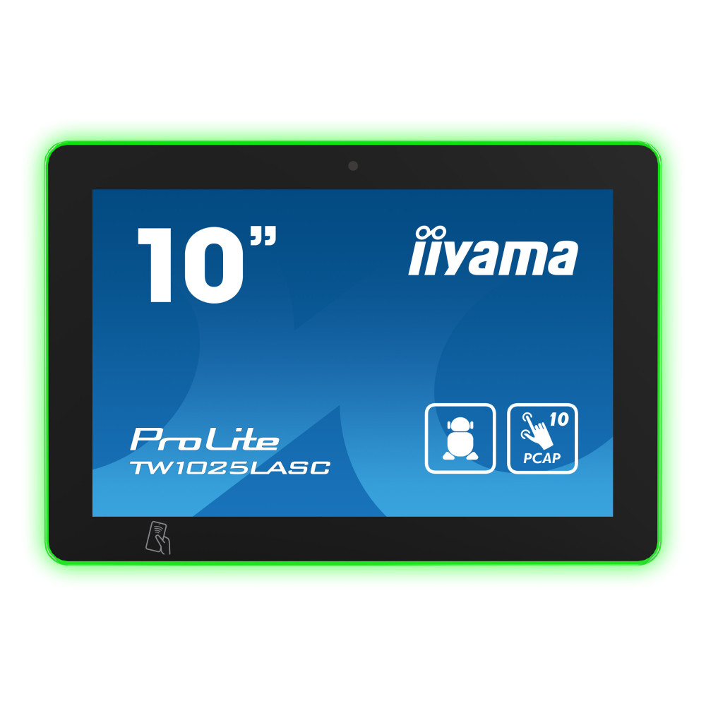 iiyama TW1025LASC-B1PNR écrans d’affichage de salle de réunion 25,6 cm (10.1") 1280 x 800 pixels LED 802.11b, 802.11g, Wi-Fi 4