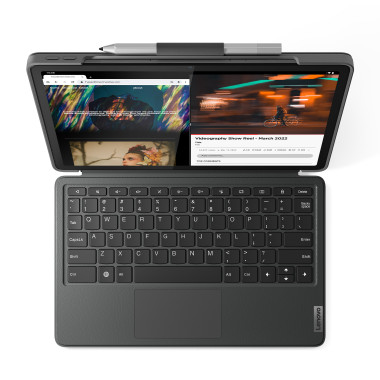 Lenovo ZG38C04505 clavier pour tablette Pogo Pin Gris
