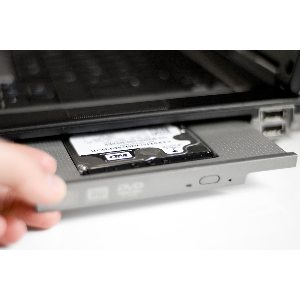 Digitus Boîtier de raccordement SSD HDD pour baie de disque CD DVD Blu-ray, SATA sur SATA III, hauteur de construction 9,5 mm