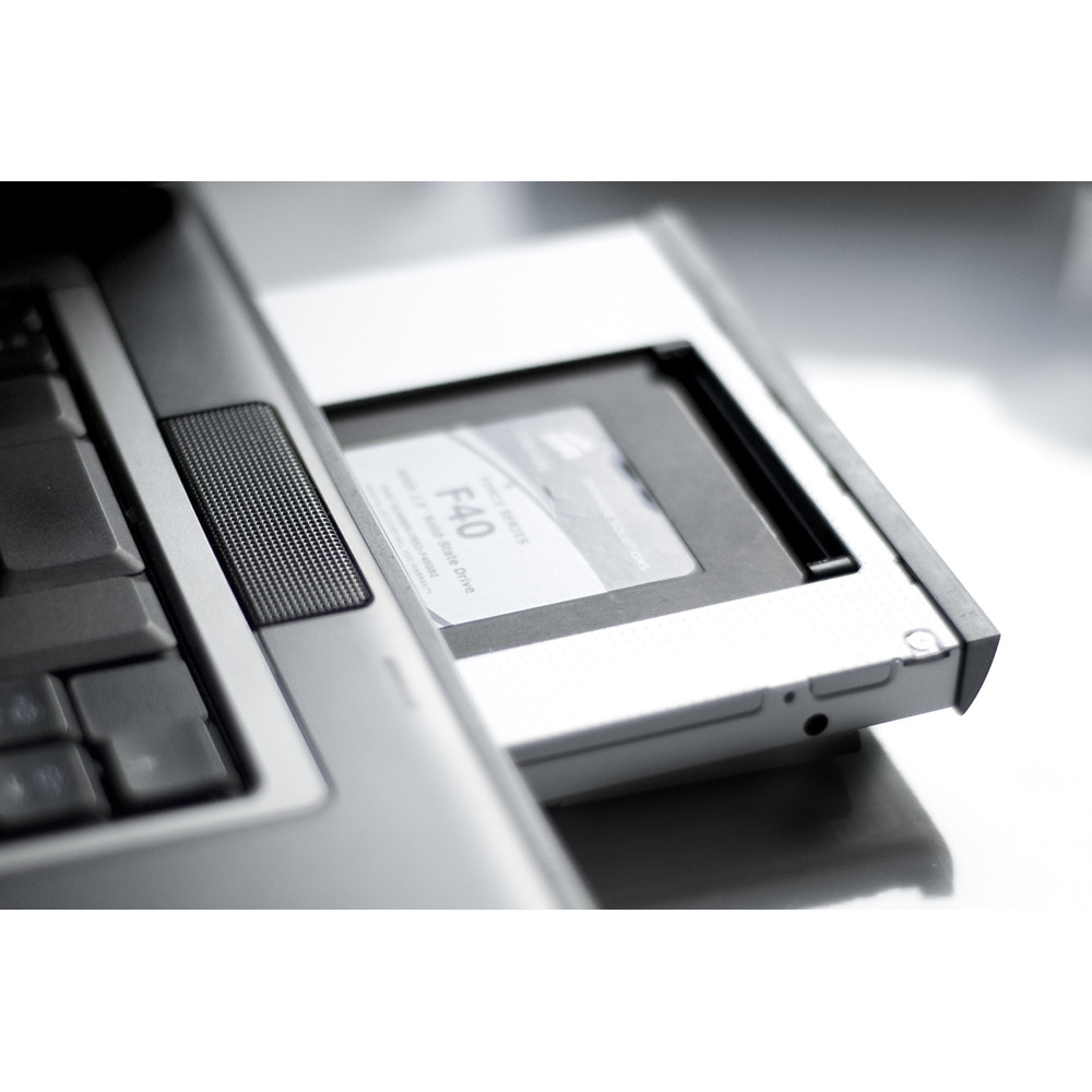 Digitus Boîtier de raccordement SSD HDD pour baie de disque CD DVD Blu-ray, SATA sur SATA III, hauteur de construction 12,7 mm