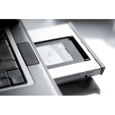 Digitus Boîtier de raccordement SSD HDD pour baie de disque CD DVD Blu-ray, SATA sur SATA III, hauteur de construction 12,7 mm