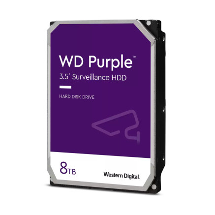 Western Digital Blue 8TB WD PURPL 8TB WD PURPLE disque dur 8 To 5400 tr min 256 Mo 3.5" Série ATA III