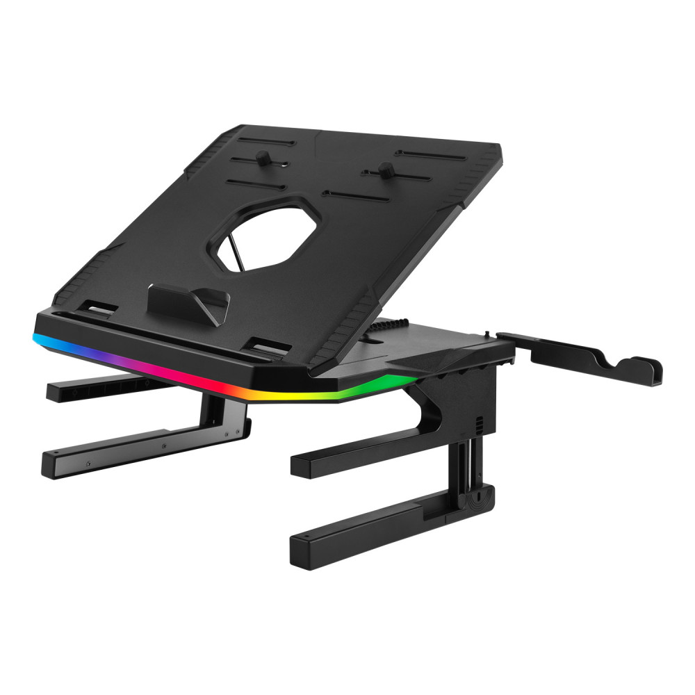 Enermax R.T.STAND Support pour ordinateur portable et tablette Noir 43,2 cm (17") Enermax R.T.STAND Support pour ordinateur portable et tablette Noir 43,2 cm (17")