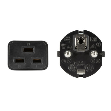 LogiLink CP152 câble électrique Noir 1,8 m CEE7 7 IEC C19