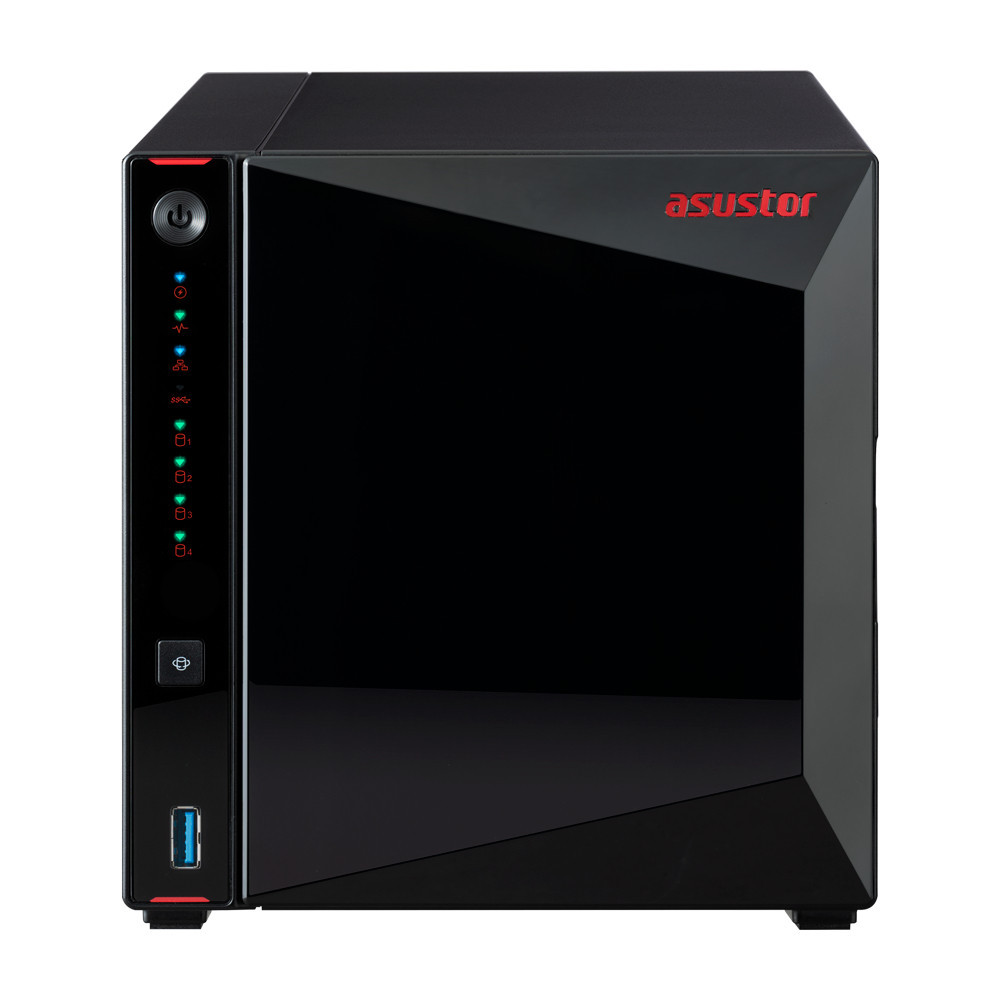 Asustor Nimbustor 4 NAS Bureau Intel® Celeron® J4105 4 Go DDR4 48 To HDD ADM Noir Asustor Nimbustor 4 NAS Bureau Intel® Celeron® J4105 4 Go DDR4 48 To HDD ADM Noir