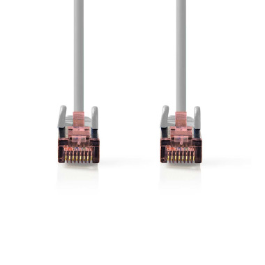 Nedis CCGL85221GY20 câble de réseau Gris 2 m Cat6 S FTP (S-STP)