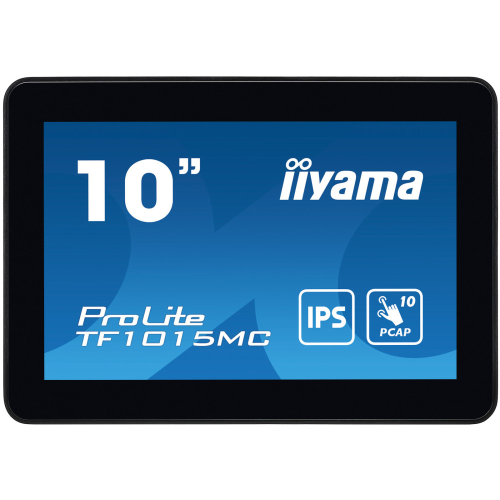 iiyama TF1015MC-B3 affichage de messages Écran plat interactif 25,6 cm (10.1") LED 500 cd m² HD Noir Écran tactile iiyama TF1015MC-B3 affichage de messages Écran plat interactif 25,6 cm (10.1") LED 500 cd m² HD Noir Écran tactile