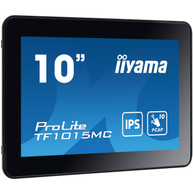 iiyama TF1015MC-B3 affichage de messages Écran plat interactif 25,6 cm (10.1") LED 500 cd m² HD Noir Écran tactile
