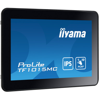 iiyama TF1015MC-B3 affichage de messages Écran plat interactif 25,6 cm (10.1") LED 500 cd m² HD Noir Écran tactile