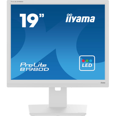 iiyama ProLite B1980D-W5 écran plat de PC 48,3 cm (19") 1280 x 1024 pixels SXGA LCD Blanc