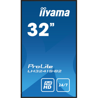 iiyama LH3241S-B2 affichage de messages En forme de kiosk 80 cm (31.5") LED 350 cd m² Full HD Noir 24 7