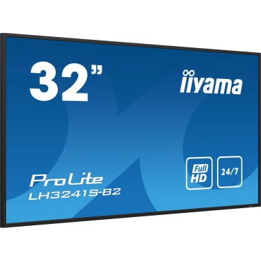 iiyama LH3241S-B2 affichage de messages En forme de kiosk 80 cm (31.5") LED 350 cd m² Full HD Noir 24 7