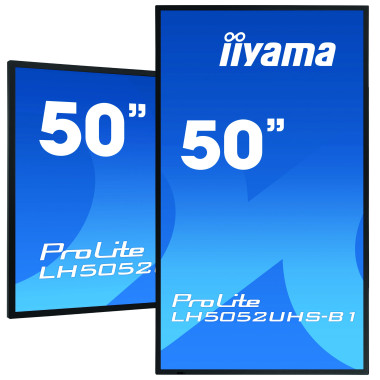 iiyama LH5052UHS-B1 affichage de messages Écran plat de signalisation numérique 125,7 cm (49.5") VA 500 cd m² 4K Ultra HD Noir