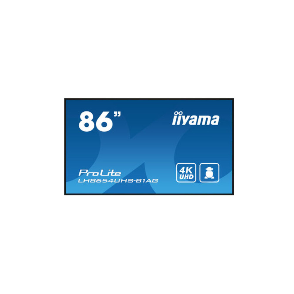 iiyama ProLite To Be Updated écran plat de PC 2,17 m (85.6") 3840 x 2160 pixels 4K Ultra HD LED Noir iiyama ProLite To Be Updated écran plat de PC 2,17 m (85.6") 3840 x 2160 pixels 4K Ultra HD LED Noir