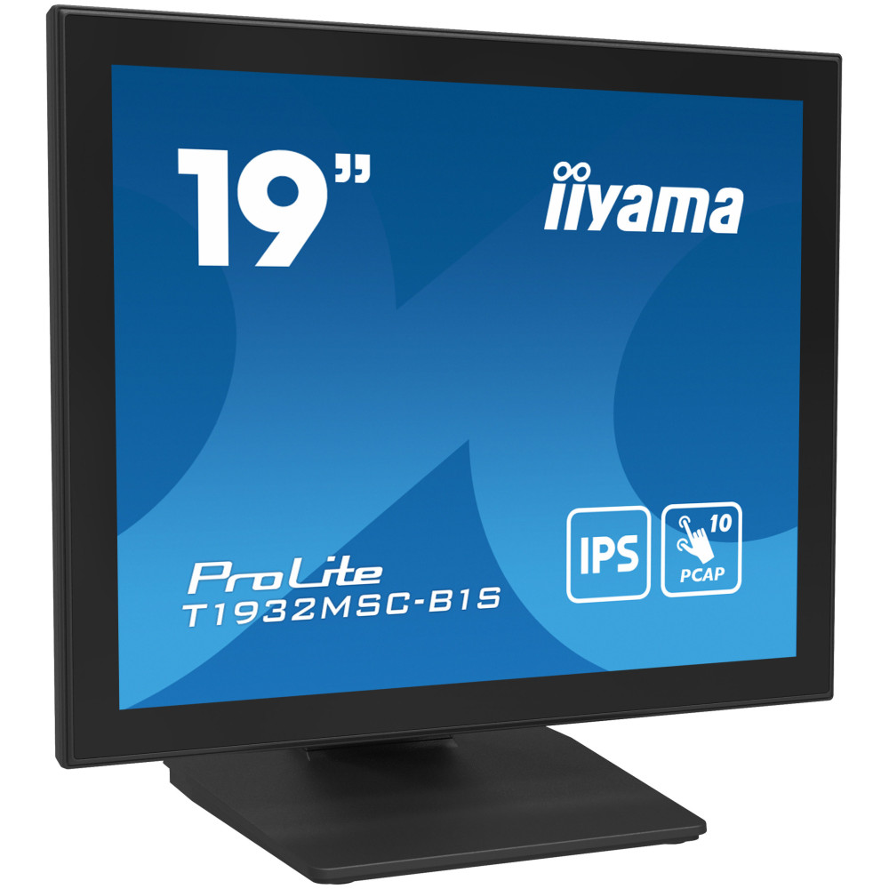 iiyama ProLite T1932MSC-B1S écran plat de PC 48,3 cm (19") 1280 x 1024 pixels Full HD LED Écran tactile Dessus de table Noir