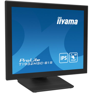 iiyama ProLite T1932MSC-B1S écran plat de PC 48,3 cm (19") 1280 x 1024 pixels Full HD LED Écran tactile Dessus de table Noir