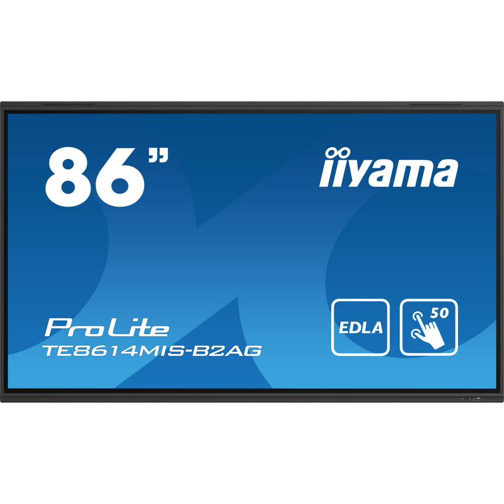 iiyama PROLITE TE8614MIS-B2AG Écran plat de signalisation numérique 2,18 m (86") LCD Wifi 435 cd m² 4K Ultra HD Noir Écran iiyama PROLITE TE8614MIS-B2AG Écran plat de signalisation numérique 2,18 m (86") LCD Wifi 435 cd m² 4K Ultra HD Noir Écran