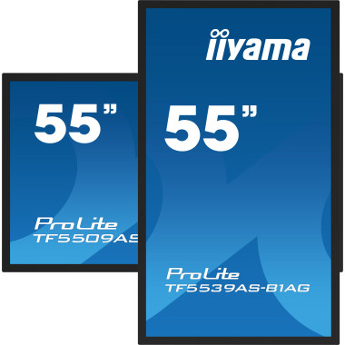 iiyama TF5539AS-B1AG affichage de messages Écran plat de signalisation numérique 138,7 cm (54.6") LED 500 cd m² 4K Ultra HD