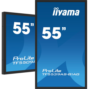iiyama TF5539AS-B1AG affichage de messages Écran plat de signalisation numérique 138,7 cm (54.6") LED 500 cd m² 4K Ultra HD