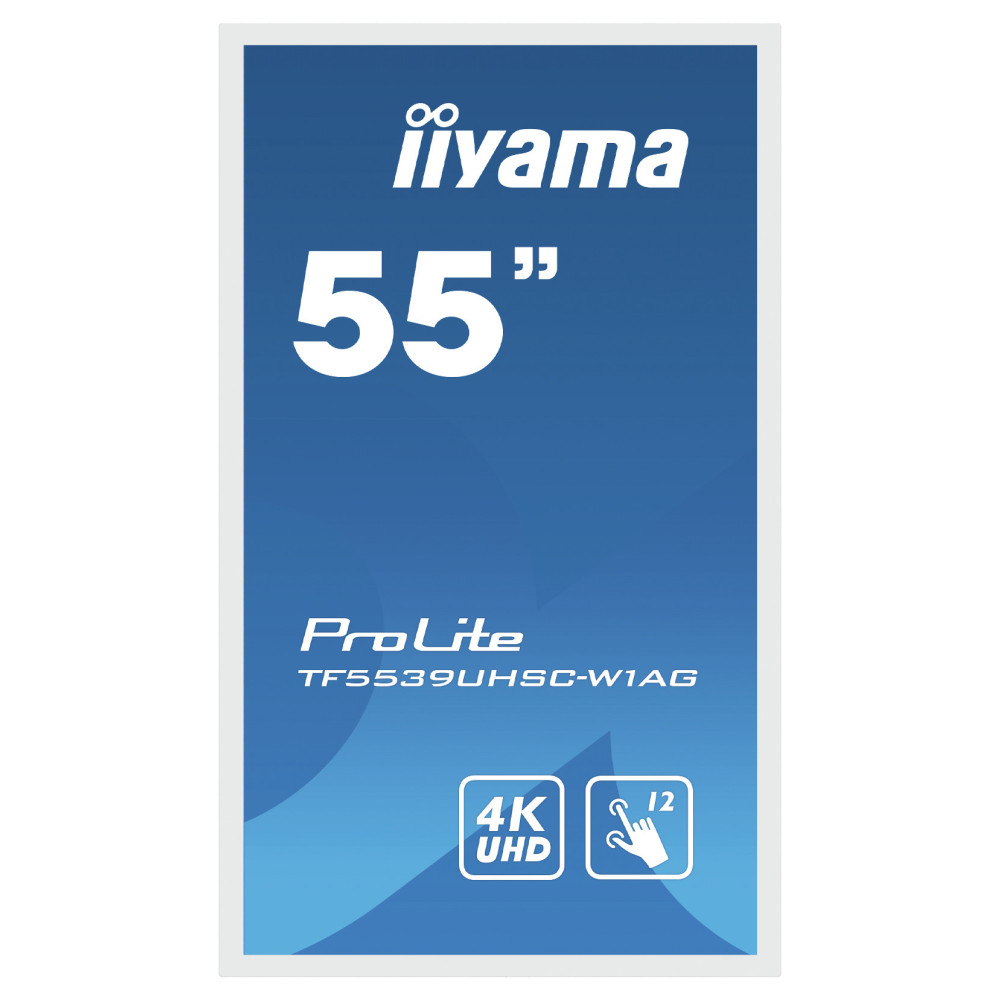 iiyama ProLite TF5539UHSC-W1AG écran plat de PC 139,7 cm (55") 3840 x 2160 pixels 4K Ultra HD LED Écran tactile