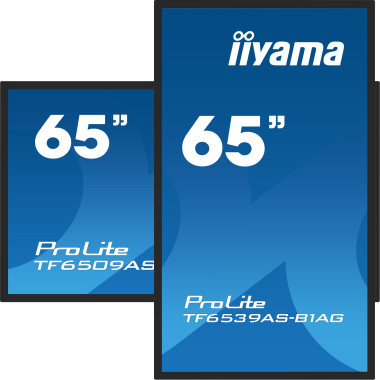 iiyama TF6539AS-B1AG affichage de messages Écran plat de signalisation numérique 163,8 cm (64.5") LED 500 cd m² 4K Ultra HD