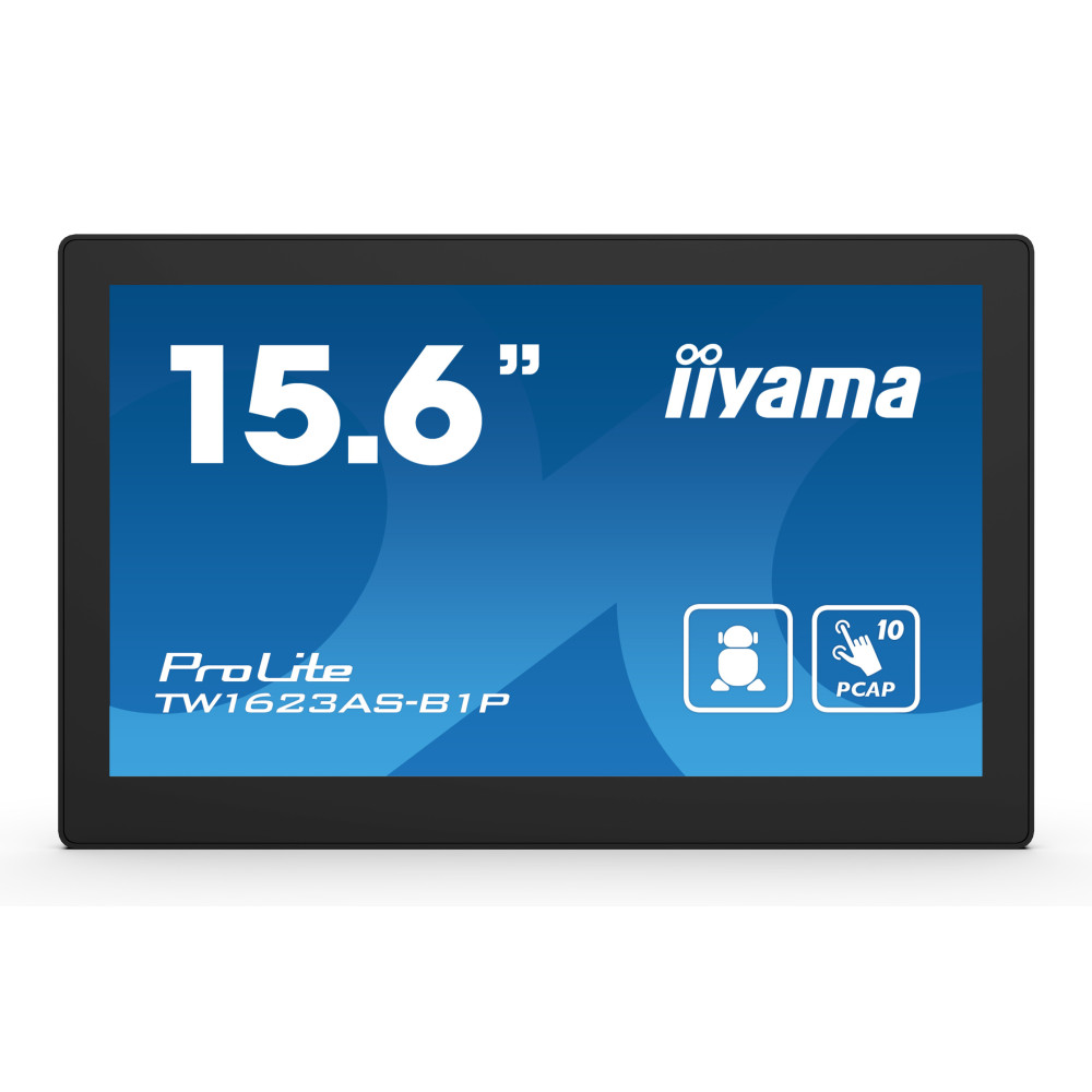 iiyama TW1623AS-B1P affichage de messages Écran plat interactif 39,6 cm (15.6") Wifi 450 cd m² Double Full HD Noir Écran iiyama TW1623AS-B1P affichage de messages Écran plat interactif 39,6 cm (15.6") Wifi 450 cd m² Double Full HD Noir Écran