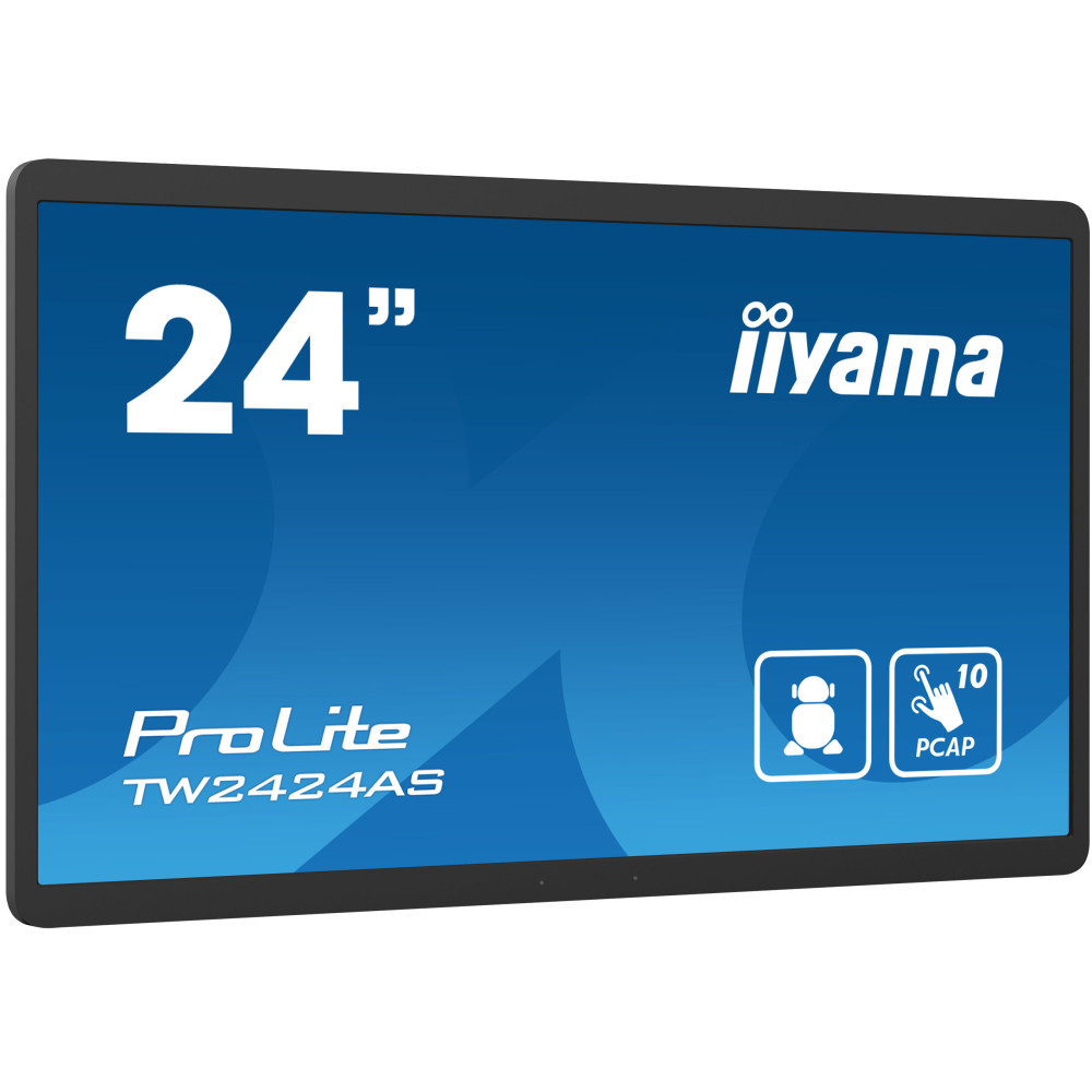 iiyama TW2424AS-B1 affichage de messages Écran plat de signalisation numérique 60,5 cm (23.8") Wifi 250 cd m² 4K Ultra HD Noir