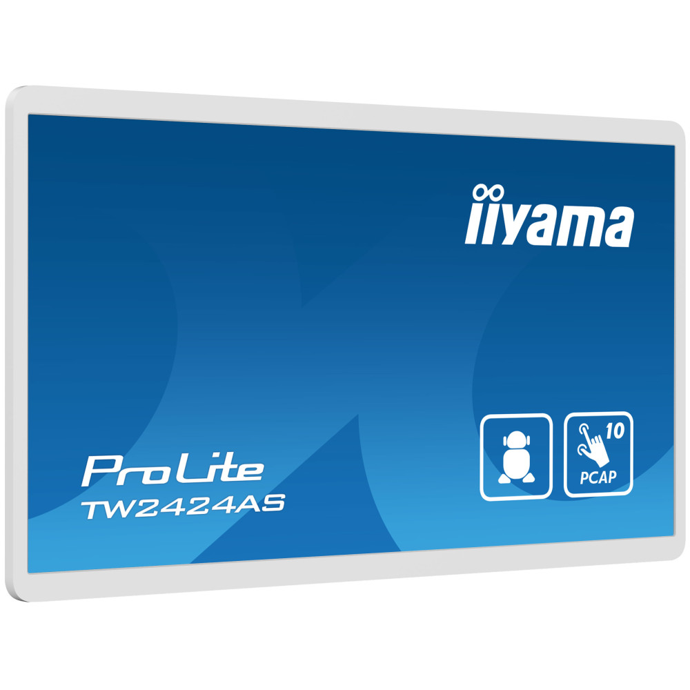 iiyama TW2424AS-W1 affichage de messages Écran plat de signalisation numérique 60,5 cm (23.8") Wifi 250 cd m² 4K Ultra HD Noir