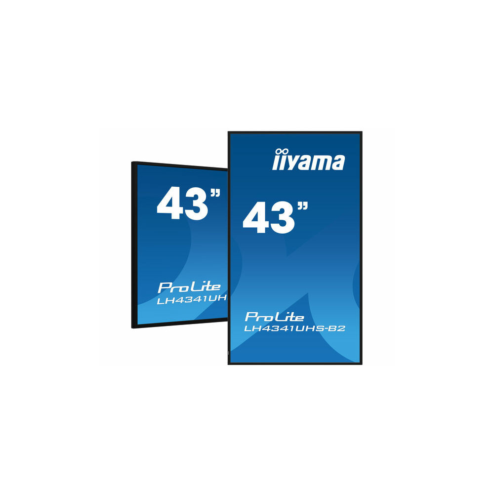 iiyama LH4341UHS-B2 affichage de messages 108 cm (42.5") LCD 500 cd m² 4K Ultra HD Intégré dans le processeur Android 8.0 18 7 iiyama LH4341UHS-B2 affichage de messages 108 cm (42.5") LCD 500 cd m² 4K Ultra HD Intégré dans le processeur Android 8.0 18 7