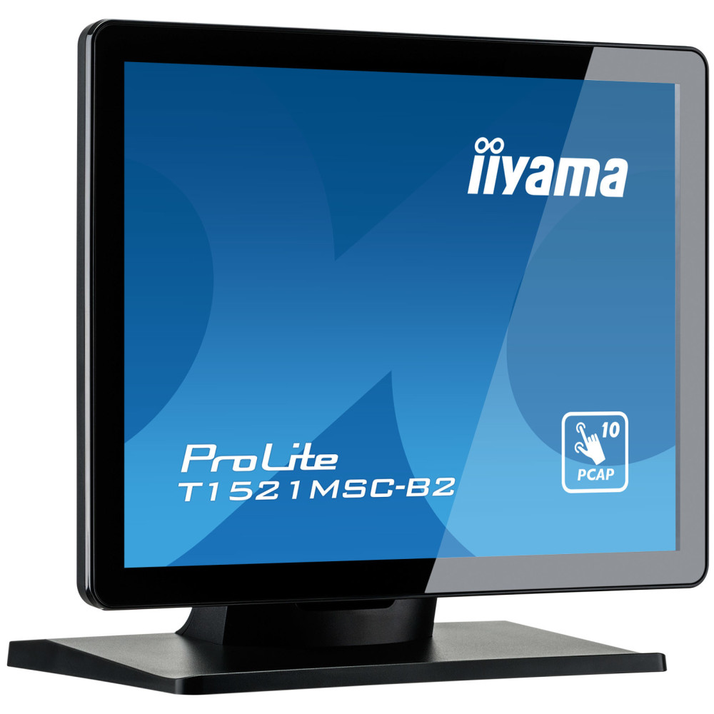 iiyama ProLite T1521MSC-B2 écran plat de PC 38,1 cm (15") 1024 x 768 pixels XGA LED Écran tactile Dessus de table Noir