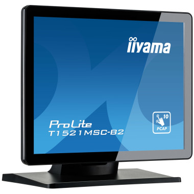 iiyama ProLite T1521MSC-B2 écran plat de PC 38,1 cm (15") 1024 x 768 pixels XGA LED Écran tactile Dessus de table Noir