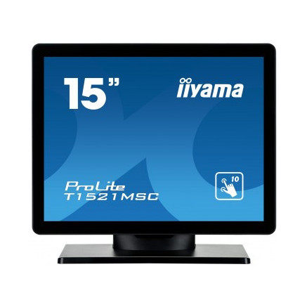 iiyama ProLite T1521MSC-B1 écran plat de PC 38,1 cm (15") 1024 x 768 pixels LED Écran tactile Dessus de table Noir