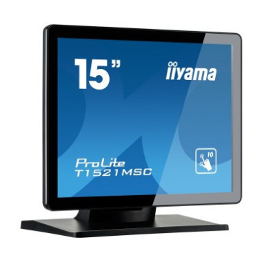 iiyama ProLite T1521MSC-B1 écran plat de PC 38,1 cm (15") 1024 x 768 pixels LED Écran tactile Dessus de table Noir