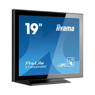 iiyama ProLite T1932MSC-B5AG écran plat de PC 48,3 cm (19") 1280 x 1024 pixels LED Écran tactile Dessus de table Noir