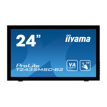 iiyama ProLite T2435MSC-B2 écran plat de PC 59,9 cm (23.6") 1920 x 1080 pixels Full HD LED Écran tactile Noir