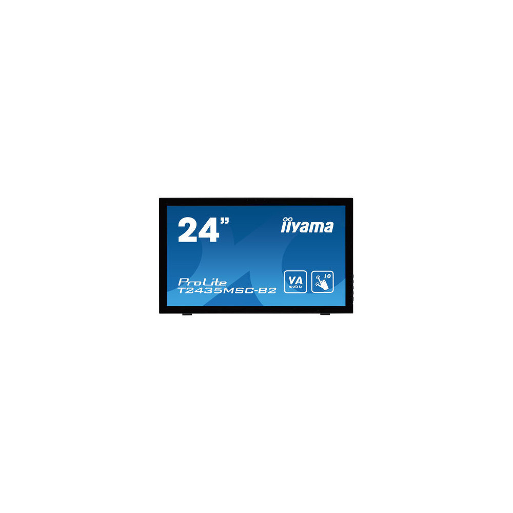 iiyama ProLite T2435MSC-B2 écran plat de PC 59,9 cm (23.6") 1920 x 1080 pixels Full HD LED Écran tactile Noir iiyama ProLite T2435MSC-B2 écran plat de PC 59,9 cm (23.6") 1920 x 1080 pixels Full HD LED Écran tactile Noir