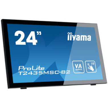 iiyama ProLite T2435MSC-B2 écran plat de PC 59,9 cm (23.6") 1920 x 1080 pixels Full HD LED Écran tactile Noir