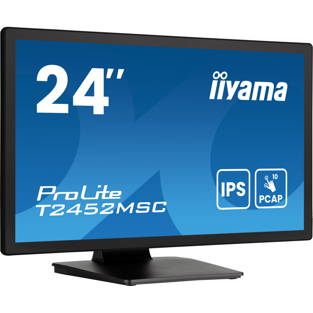 iiyama ProLite T2452MSC-B1AG écran plat de PC 60,5 cm (23.8") 1920 x 1080 pixels Full HD LED Écran tactile Noir