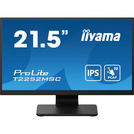 iiyama ProLite T2252MSC-B2AG écran plat de PC 54,6 cm (21.5") 1920 x 1080 pixels Full HD LCD Écran tactile Noir