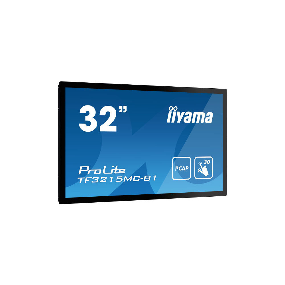 iiyama ProLite TF3215MC-B1 écran plat de PC 81,3 cm (32") 1920 x 1080 pixels Full HD LED Écran tactile Kiosque Noir iiyama ProLite TF3215MC-B1 écran plat de PC 81,3 cm (32") 1920 x 1080 pixels Full HD LED Écran tactile Kiosque Noir