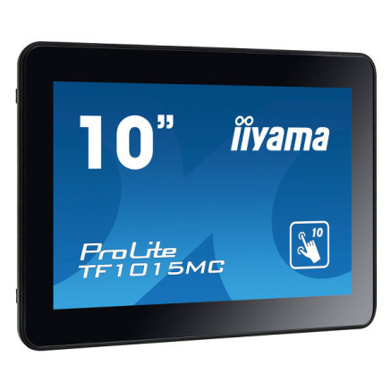 iiyama TF1015MC-B2 affichage de messages 25,6 cm (10.1") LED 450 cd m² WXGA Noir Écran tactile