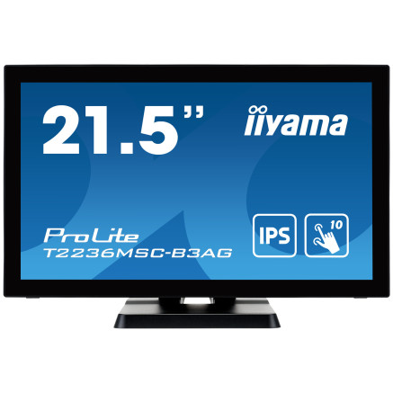 iiyama ProLite écran plat de PC 54,6 cm (21.5") 1920 x 1080 pixels Full HD LED Écran tactile Table Noir