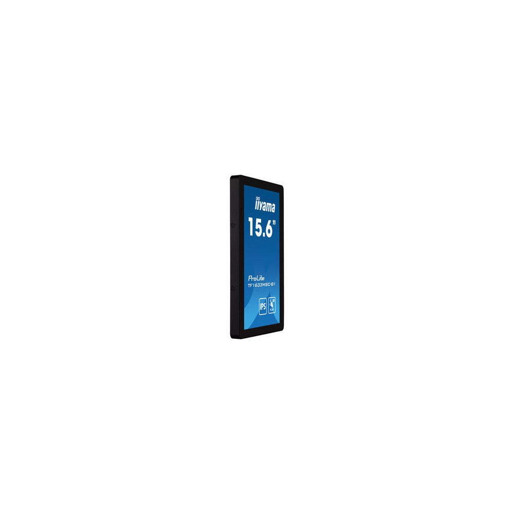 iiyama ProLite TF1633MSC-B1 écran plat de PC 39,6 cm (15.6") 1920 x 1080 pixels Full HD Écran tactile Noir