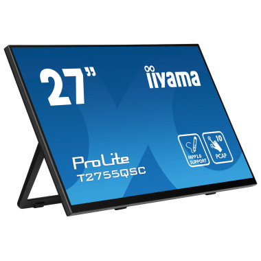 iiyama ProLite T2755QSC-B1 écran plat de PC 68,6 cm (27") 2560 x 1440 pixels Full HD LCD Écran tactile Noir