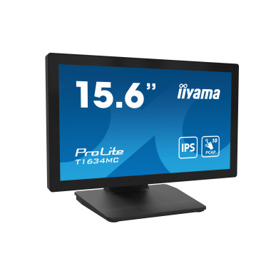 iiyama ProLite T1634MC-B1S écran plat de PC 39,6 cm (15.6") 1920 x 1080 pixels Full HD LED Écran tactile Noir