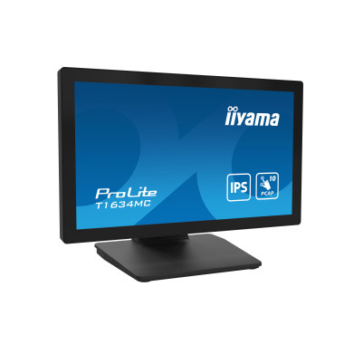 iiyama ProLite T1634MC-B1S écran plat de PC 39,6 cm (15.6") 1920 x 1080 pixels Full HD LED Écran tactile Noir