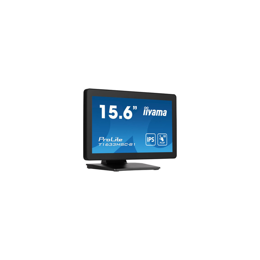 iiyama ProLite T1633MSC-B1 écran plat de PC 39,6 cm (15.6") 1920 x 1080 pixels Full HD LCD Écran tactile Noir