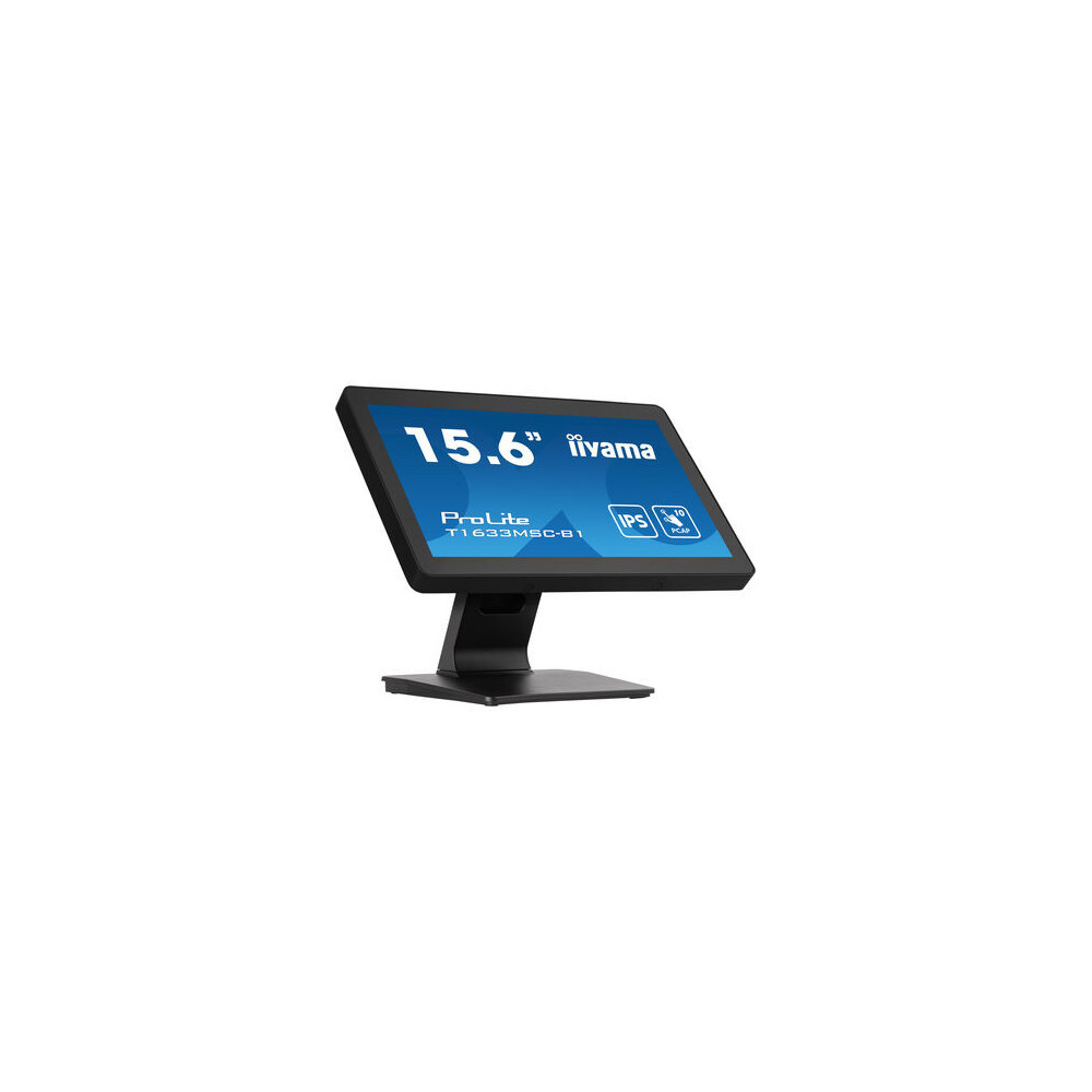 iiyama ProLite T1633MSC-B1 écran plat de PC 39,6 cm (15.6") 1920 x 1080 pixels Full HD LCD Écran tactile Noir