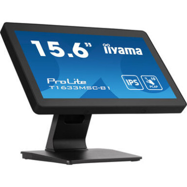 iiyama ProLite T1633MSC-B1 écran plat de PC 39,6 cm (15.6") 1920 x 1080 pixels Full HD LCD Écran tactile Noir